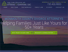Tablet Screenshot of jerseyshorefamilylaw.com